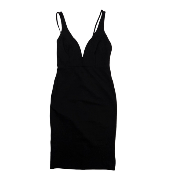 Lulu's Gracefully Yours sleeveless v-neck little black dress medium - Picture 9 of 11
